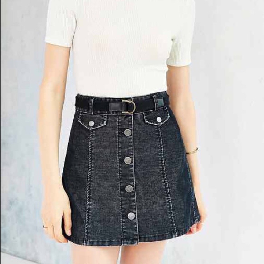 Urban Outfitters BDG Corduroy Button Front Skirt